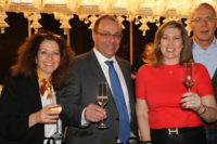 celebration of SBID’s 10 Year Anniversary - Happy Birthday SBID! by iDOGI - From left to right: Cristina Callegaro (Marketing Manager), Domenico Caminiti (President of iDOGI) and Vanessa Brady (The Founder and owner[10] of the SBID)